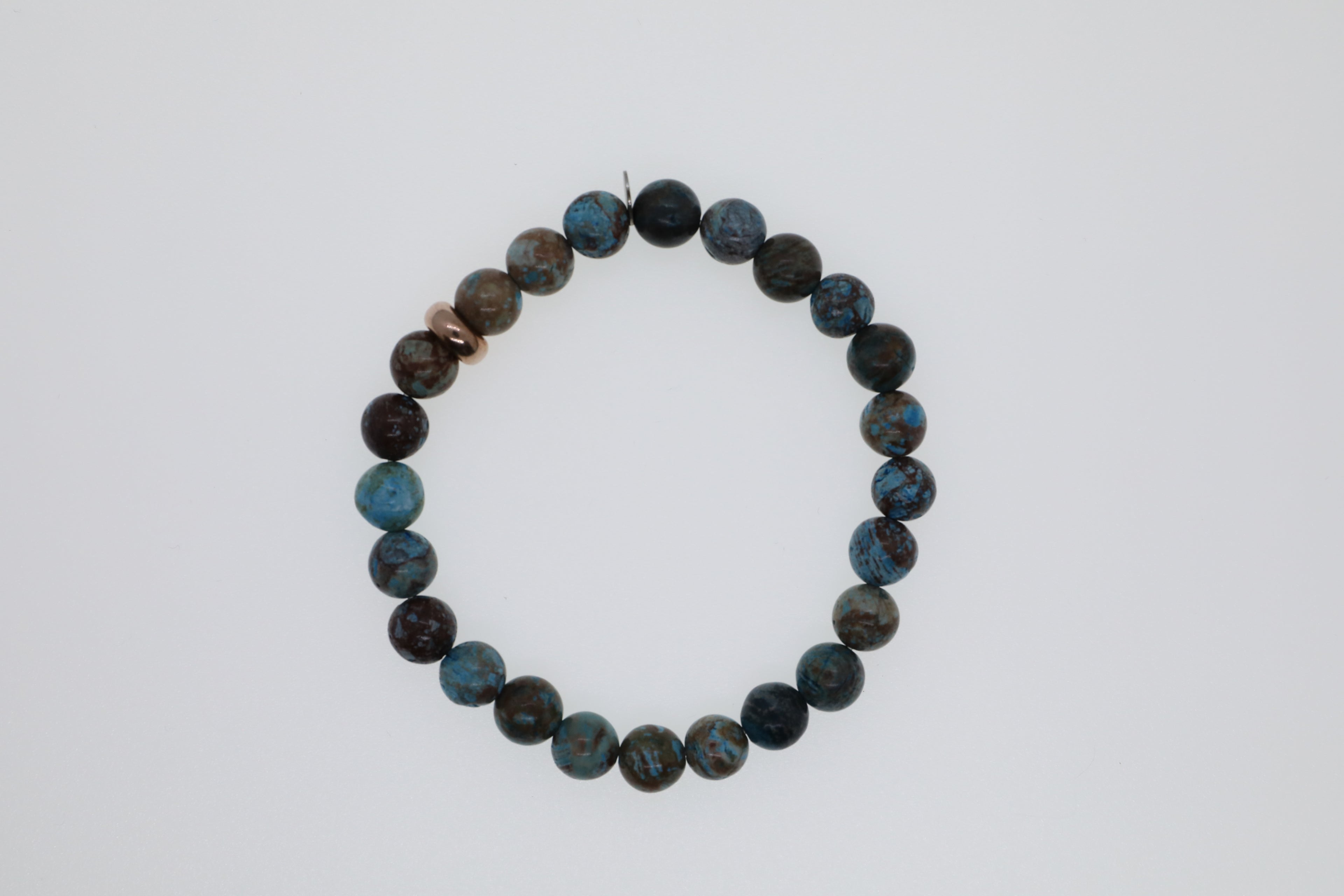 Achat und Silberelement rosé vergoldet