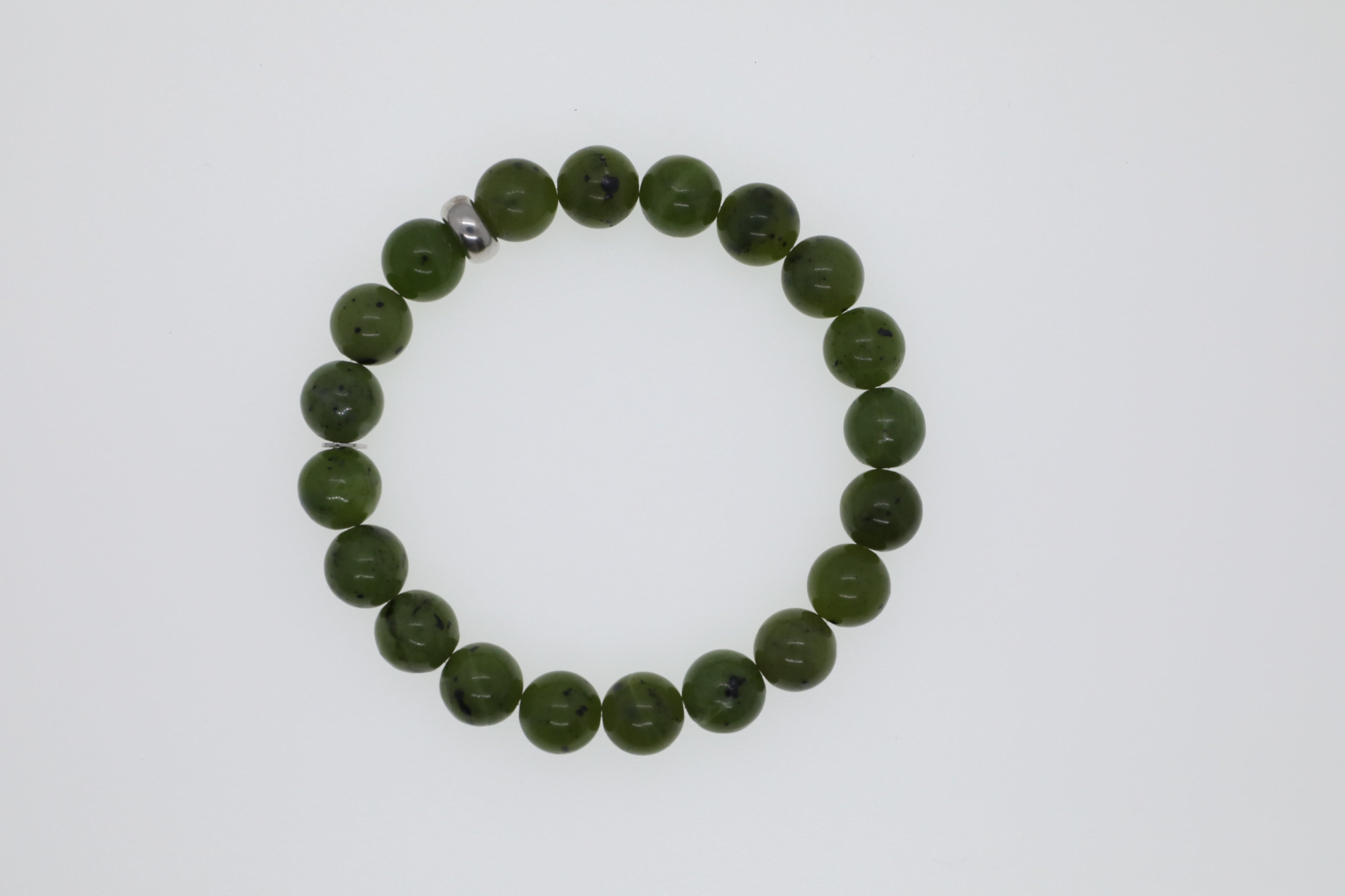 Kanada Jade mit Silberelement