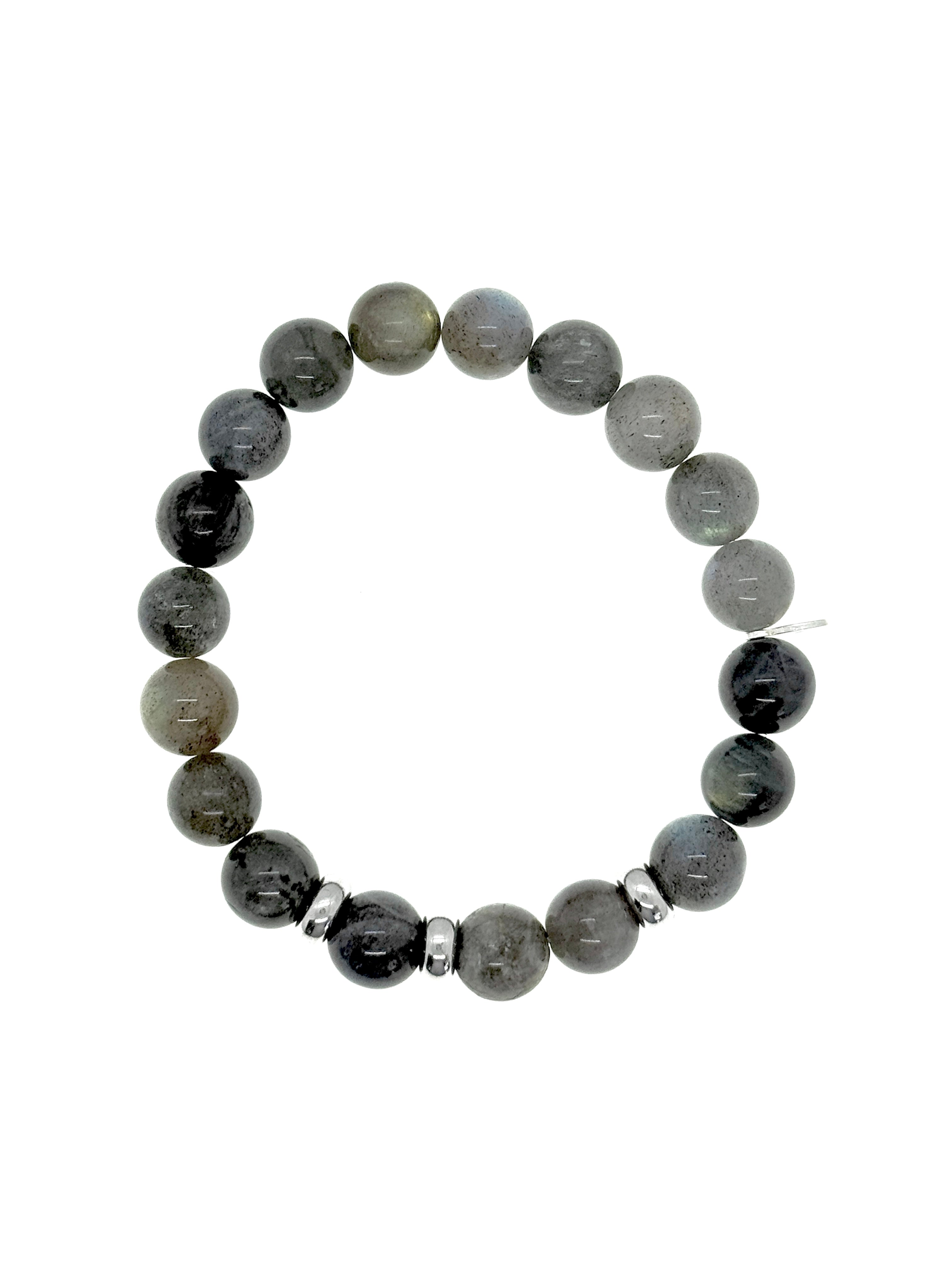 Labradorit und Silberelemente